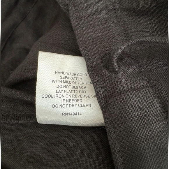 Johnny Was Addison Embroidered Wide-Leg Linen Pants. MSRP $248. Size M - Picture 11 of 12